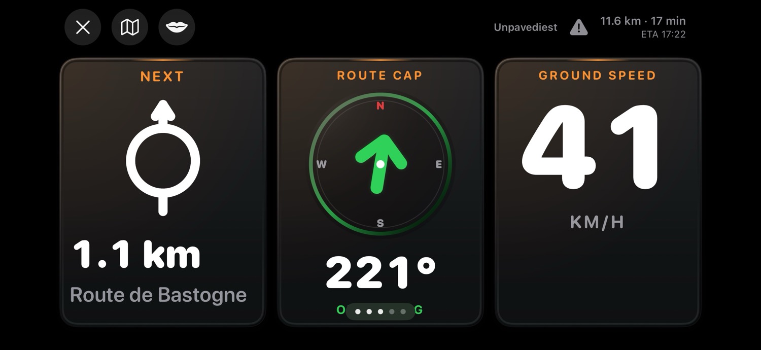 TrackHound CarPlay roadbook